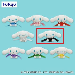 【サンリオ】【Eブラック】シナモロール リボンDEむすぼ！ぬいぐるみ