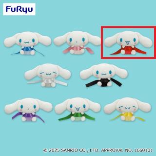 【サンリオ】【Cレッド】シナモロール リボンDEむすぼ！ぬいぐるみ