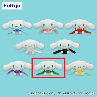 【サンリオ】【Gグリーン】シナモロール リボンDEむすぼ！ぬいぐるみ