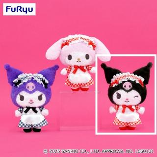 【サンリオ】【Cクロミ(黒)】マイメロディ・クロミ ギンガムチェックメイドぬいぐるみ