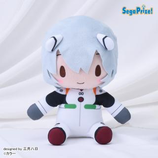 【エヴァンゲリオン】【Aレイ（ショートヘア）】エヴァンゲリオンシリーズ　ふわぷち　Mぬいぐるみ“レイ”