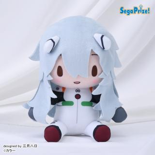 【エヴァンゲリオン】【Bレイ（ロングヘア）】エヴァンゲリオンシリーズ　ふわぷち　Mぬいぐるみ“レイ”