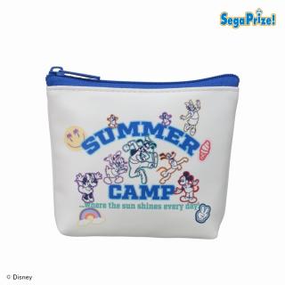 【ディズニー】【B:SUMMER CAMP】ミッキー＆フレンズ　ミニポーチ