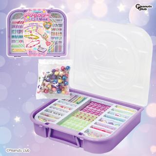 【Aパープル(ケース)】カラフルアクセサリービーズBOX 3