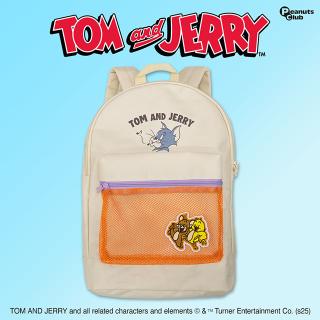 【トムとジェリー】【Bグレージュ】トムとジェリー メッシュポケットストリートリュック