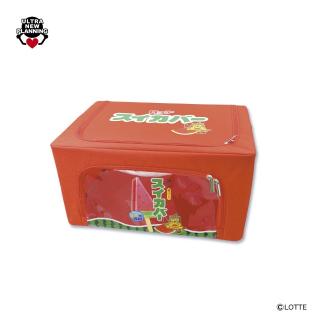 【コラボプライズ】【Aスイカバー】ロッテ スイカバー＆メロンバー 窓付き収納ケース