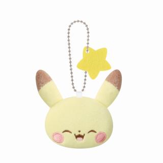 【ポケットモンスター】【Aピカチュウ】ポケピース ボールチェーン付きぬいぐるみ～ピカチュウ・ジラーチ・ヒバニー・マホミル～