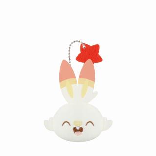 【ポケットモンスター】【Cヒバニー】ポケピース ボールチェーン付きぬいぐるみ～ピカチュウ・ジラーチ・ヒバニー・マホミル～