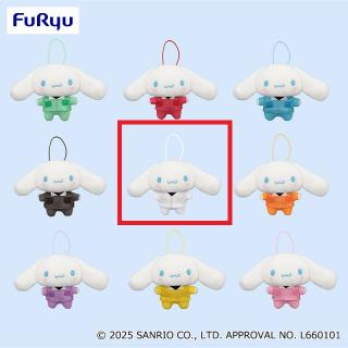 【サンリオ】【Eホワイト】シナモロール カラフルつなぎマスコット