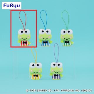 【サンリオ】【Aレッド】けろけろけろっぴ カラフルストライプ マスコット
