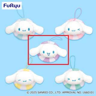 【サンリオ】【Cパープル】シナモロール カラバリうきわマスコット