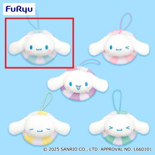 【サンリオ】【Aブルー】シナモロール カラバリうきわマスコット