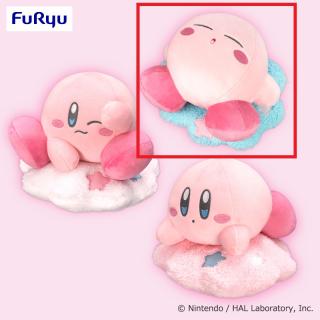 【星のカービィ】【B仰向け】星のカービィ 雲のベッドのぬいぐるみ