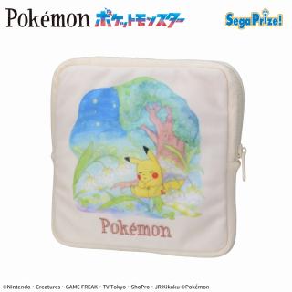 【ポケットモンスター】【Dピカチュウ】ポケットモンスター スクエアポーチ One Scene Art(EX)