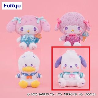 【サンリオ】【Dポチャッコ】サンリオキャラクターズ いちご新聞653号コラボレーションぬいぐるみ