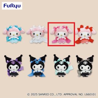 【サンリオ】【Cマイメロディ(ピンク)】マイメロディ・クロミ リボンDEむすぼ！ぬいぐるみ