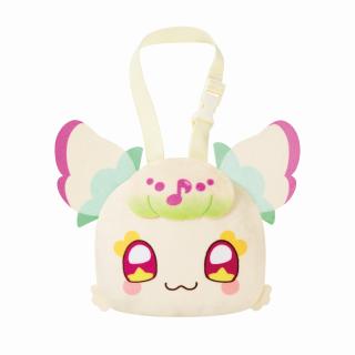 【プリキュア】【Aプリルン(目開け)】キミとアイドルプリキュア♪ ストラップ付き顔型ぬいぐるみポーチ