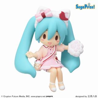 【初音ミク】【Aテーマパーク(猫耳)】初音ミクシリーズ ふわぷち ちょこのせ ミニフィギュア“初音ミク”Vol.1(EX)