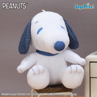 スヌーピー】【Bブルー】SNOOPY(TM) ぬいぐるみ デニム風(EX