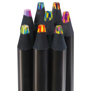 マーブル色えんぴつ8本セット
