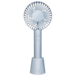 【家電製品(プライズ)】【Bブルー】回転スタンド付きハンディーファン
