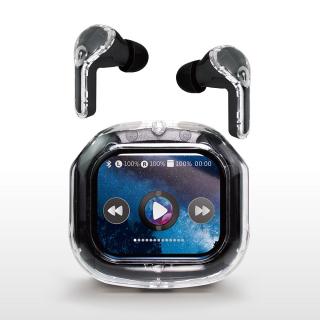 【家電製品(プライズ)】【Bブラック】液晶タッチパネル付き-TWSイヤホンAwesome2