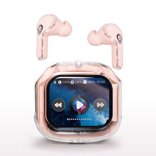 【家電製品(プライズ)】【Dピンク】液晶タッチパネル付き-TWSイヤホンAwesome2