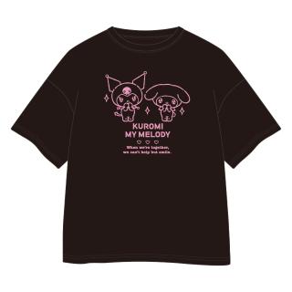 【サンリオ】【Bマイメロディ・クロミ】サンリオキャラクターズ BIGワイドTシャツ