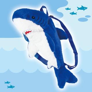 【Dブルー】ふわふわサメ ぬいぐるみリュック