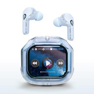 【家電製品(プライズ)】【Cブルー】液晶タッチパネル付き-TWSイヤホンAwesome2