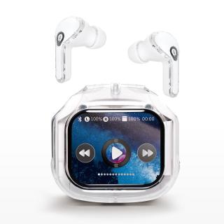 【家電製品(プライズ)】【Aホワイト】液晶タッチパネル付き-TWSイヤホンAwesome2