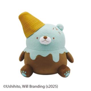 【牛人】【Dチョコミント】牛人のアイスクリームくまちゃんBIGぬいぐるみ