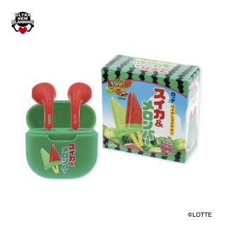 【家電製品(プライズ)】ロッテスイカ＆メロンバー ワイヤレスイヤホン