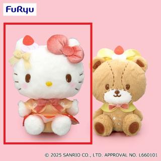 【サンリオ】【Aハローキティ】ハローキティ きらきらおやつタイムBIGぬいぐるみ