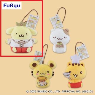 【サンリオ】【Aポムポムプリン】ポムポムプリン チームプリン アクリル付きシーンマスコット