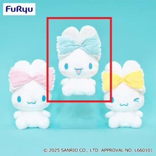 【サンリオ】【Bブルー】シナモロール 大きなリボンみみむすびBIGぬいぐるみ