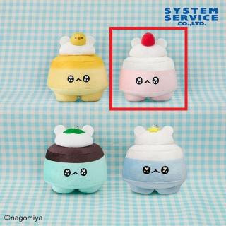 【なごみ屋の世界】【Bいちごミルクプリン】なごみ屋の世界 羽ばたけ！クリームみみのプリン ボールチェーン付きぬいぐるみ