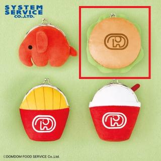 【ドムドムハンバーガー】【Bビッグドム】ドムドムハンバーガー ぬいぐるみがまぐち