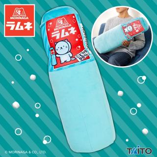 森永ラムネ　ボトル型クッション