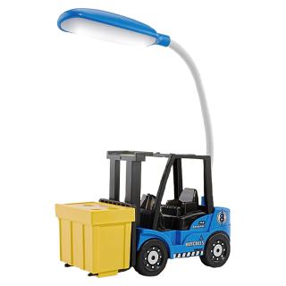 【家電製品(プライズ)】【Bコンテナ黄色×車体青色】フォークリフト デスクライト