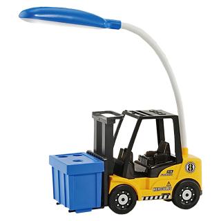 【家電製品(プライズ)】【Aコンテナ青色×車体黄色】フォークリフト デスクライト