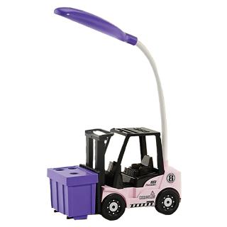 【家電製品(プライズ)】【Cコンテナ紫色×車体桃色】フォークリフト デスクライト