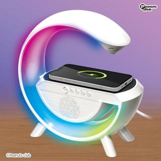 【家電製品(プライズ)】【Bホワイト】ワイヤレス充電付きスピーカー G