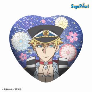 【美男高校地球防衛部】【G百目鬼珠闘麗斗】TVアニメ「美男高校地球防衛部ハイカラ！」　キラキラビッグハート型缶バッジ（EX）