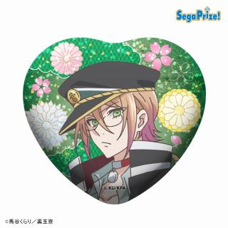 【美男高校地球防衛部】【I猫魔祐】TVアニメ「美男高校地球防衛部ハイカラ！」　キラキラビッグハート型缶バッジ（EX）
