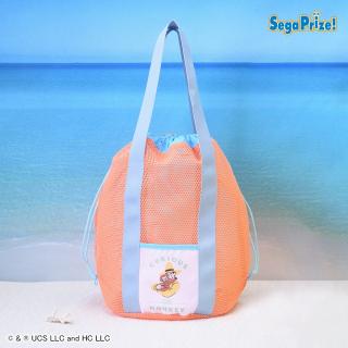 【おさるのジョージ】【Aオレンジ】おさるのジョージ　[PtZ]メッシュトートバッグ