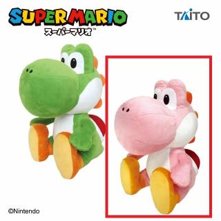 【スーパーマリオ】【Bヨッシー(ピンク)】スーパーマリオ　特大サイズぬいぐるみ　おすわりヨッシー