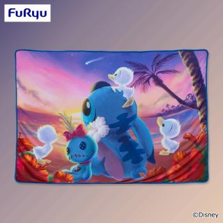 【ディズニー】ディズニー　スティッチ 星空サンセット ひんやり毛布