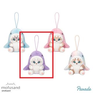 【mofusand】【Cパステルパープル】mofusand パステルサメにゃん マスコット