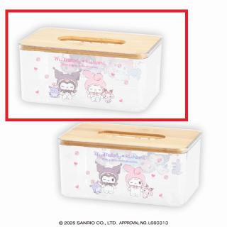 【サンリオ】【Aロゴピンク】マイメロディ・クロミ エンジェル クリアティッシュケース